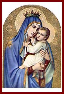 [Estampa religiosa de la Virgen del Carmen]